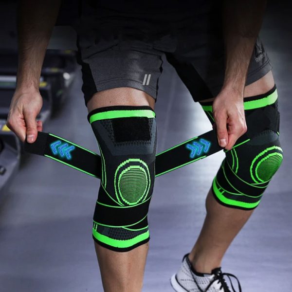 Rodillera deportiva elástica con doble soporte